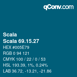 Código de color: Scala - Scala 69.15.27 | qconv.com
