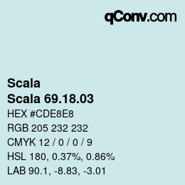 カラーコード: Scala - Scala 69.18.03 | qconv.com