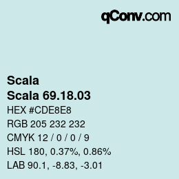 Color code: Scala - Scala 69.18.03 | qconv.com