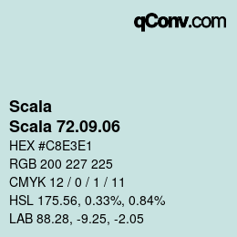 颜色代码: Scala - Scala 72.09.06 | qconv.com