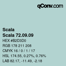 颜色代码: Scala - Scala 72.09.09 | qconv.com