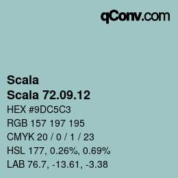 颜色代码: Scala - Scala 72.09.12 | qconv.com