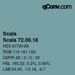 颜色代码: Scala - Scala 72.09.18 | qconv.com