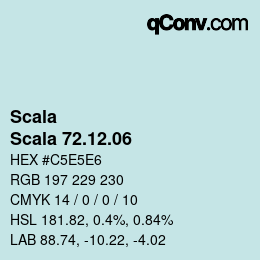 颜色代码: Scala - Scala 72.12.06 | qconv.com