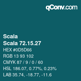 颜色代码: Scala - Scala 72.15.27 | qconv.com