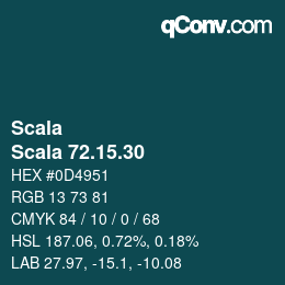 颜色代码: Scala - Scala 72.15.30 | qconv.com