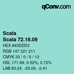 颜色代码: Scala - Scala 72.18.09 | qconv.com