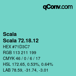 颜色代码: Scala - Scala 72.18.12 | qconv.com