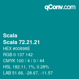 颜色代码: Scala - Scala 72.21.21 | qconv.com