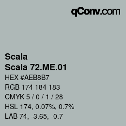 颜色代码: Scala - Scala 72.ME.01 | qconv.com