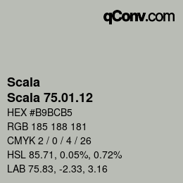 颜色代码: Scala - Scala 75.01.12 | qconv.com