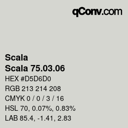 颜色代码: Scala - Scala 75.03.06 | qconv.com