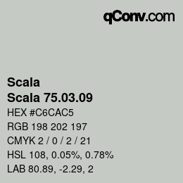 颜色代码: Scala - Scala 75.03.09 | qconv.com