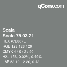 颜色代码: Scala - Scala 75.03.21 | qconv.com