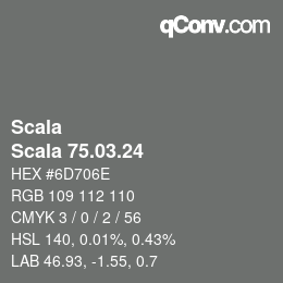颜色代码: Scala - Scala 75.03.24 | qconv.com