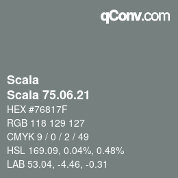 颜色代码: Scala - Scala 75.06.21 | qconv.com