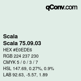 カラーコード: Scala - Scala 75.09.03 | qconv.com