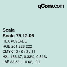 颜色代码: Scala - Scala 75.12.06 | qconv.com