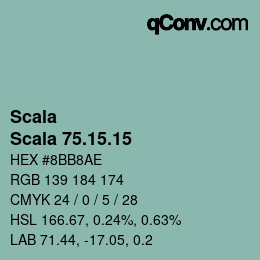 Código de color: Scala - Scala 75.15.15 | qconv.com