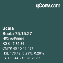 颜色代码: Scala - Scala 75.15.27 | qconv.com
