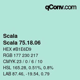 Color code: Scala - Scala 75.18.06 | qconv.com