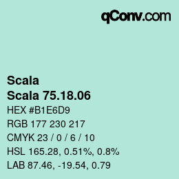 カラーコード: Scala - Scala 75.18.06 | qconv.com