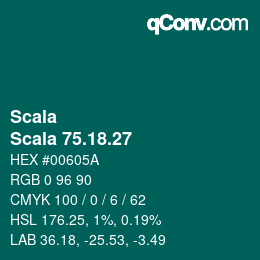 颜色代码: Scala - Scala 75.18.27 | qconv.com
