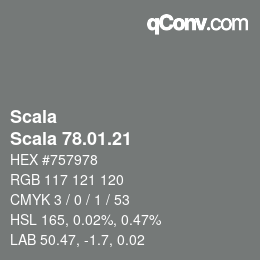 颜色代码: Scala - Scala 78.01.21 | qconv.com