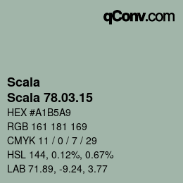 Código de color: Scala - Scala 78.03.15 | qconv.com