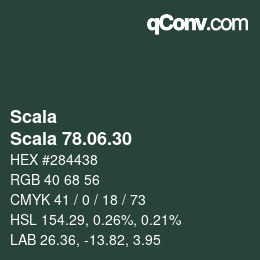 颜色代码: Scala - Scala 78.06.30 | qconv.com