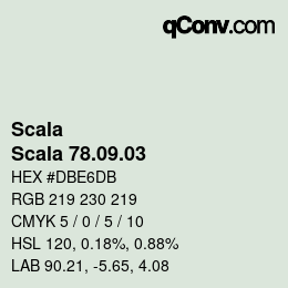 颜色代码: Scala - Scala 78.09.03 | qconv.com