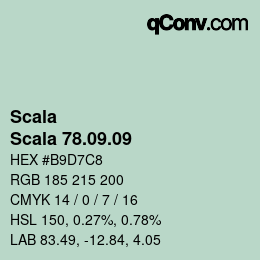 颜色代码: Scala - Scala 78.09.09 | qconv.com