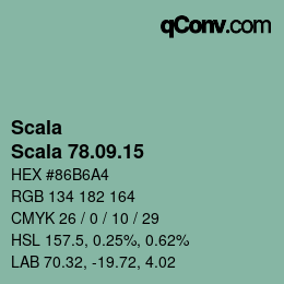颜色代码: Scala - Scala 78.09.15 | qconv.com