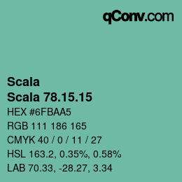 颜色代码: Scala - Scala 78.15.15 | qconv.com