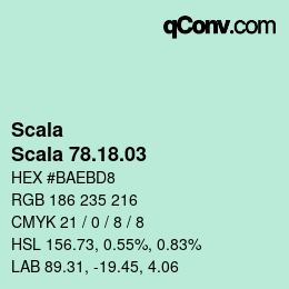 颜色代码: Scala - Scala 78.18.03 | qconv.com