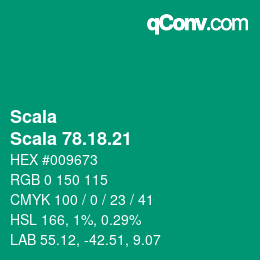 Código de color: Scala - Scala 78.18.21 | qconv.com
