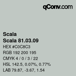 颜色代码: Scala - Scala 81.03.09 | qconv.com