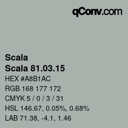 颜色代码: Scala - Scala 81.03.15 | qconv.com