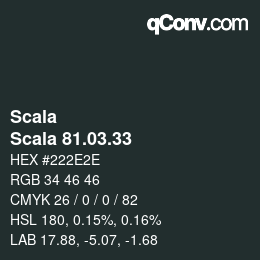 颜色代码: Scala - Scala 81.03.33 | qconv.com