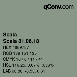 颜色代码: Scala - Scala 81.06.18 | qconv.com