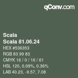 颜色代码: Scala - Scala 81.06.24 | qconv.com