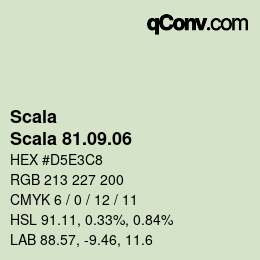 颜色代码: Scala - Scala 81.09.06 | qconv.com