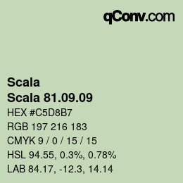 颜色代码: Scala - Scala 81.09.09 | qconv.com