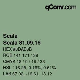 颜色代码: Scala - Scala 81.09.16 | qconv.com