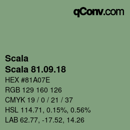 颜色代码: Scala - Scala 81.09.18 | qconv.com