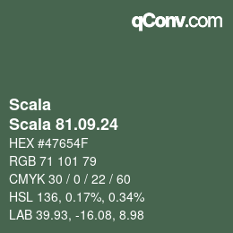 颜色代码: Scala - Scala 81.09.24 | qconv.com