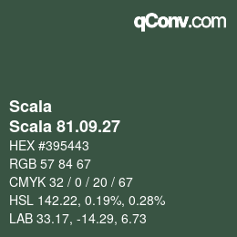 Farbcode: Scala - Scala 81.09.27 | qconv.com