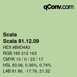颜色代码: Scala - Scala 81.12.09 | qconv.com