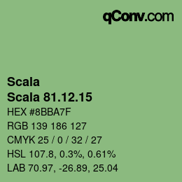 颜色代码: Scala - Scala 81.12.15 | qconv.com