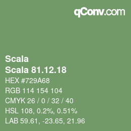 颜色代码: Scala - Scala 81.12.18 | qconv.com